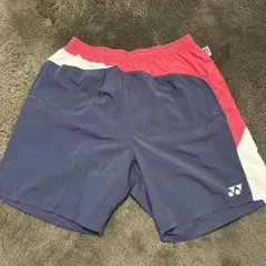 YONEX テニス ハーフパンツ ネイビー×ピンク