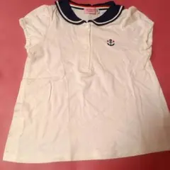最終価格☆ホットビスケッツ　ミキハウス☆訳あり☆セーラーTシャツ 100のサムネイル