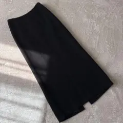 miiii様専用トリココムデギャルソン　ロングスカートS ウール　ニット　黒