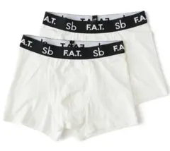 新品未使用FAT2枚セット ボクサーパンツ JT04 白×黒 SKINNY(L)