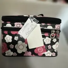 マリークワント化粧ポーチ 中型 ダブルジッパー