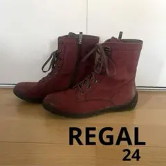 【新品】REGAL ボルドーショートブーツ 24cm 軽量