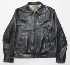 極美品 Polo Ralph Lauren レザージャケット L 黒 同色ポニーのサムネイル