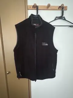 FIRST DOWN ブラック フリースベスト M