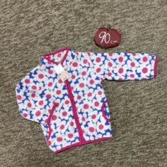 新品タグ付き！90㎝　花柄フリース