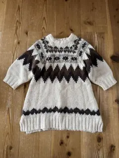 BREEZE ノルディック　ニットワンピース　90cm 〜 100cm