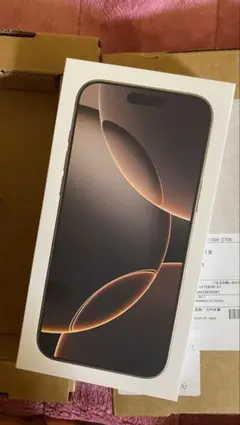 未使用iPhone 16 Pro Max 256GB デザートチタニウム
