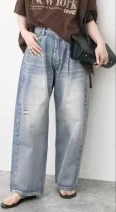 Spick&Span 5 1/2 トラックバレルデニム 27のサムネイル