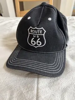 ROUTE 66 キャップ ブラック 刺繍ロゴのサムネイル