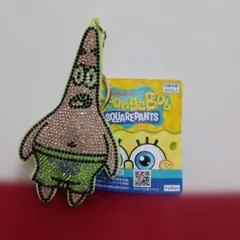 スポンジボブ　パトリック　キラキラインストーンマスコット　キーホルダー