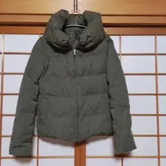 ナノユニバース カーキ ダウンジャケット フリーサイズ
