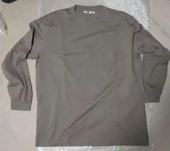 UNIQLO U クルーネックTシャツ 長袖 ブラウンXL