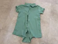 ラルフローレン　グリーン ポロシャツスタイル ロンパース