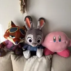 ニック・ワイルドとジュディ・ホップス・カービィぬいぐるみセット