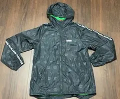 babydoll ナイロンジャンパー フード付き（黒）