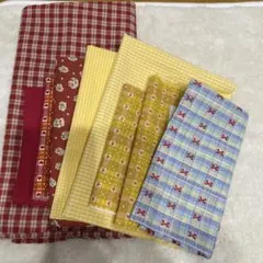 カラフルな綿生地セット