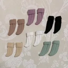 1/12 靴下 6足 オビツ11 ねんどろいどどーる バービー チェルシー 靴