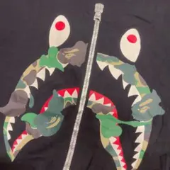 A BATHING APE カモフラージュシャークパーカー Lサイズ