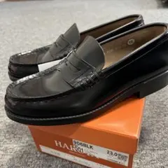 HARUTA 本革ローファー 日本製 ブラック 23cm