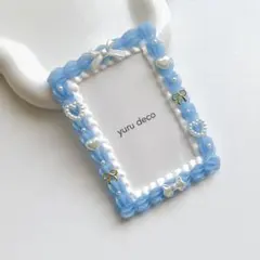 ホイップデコ 硬質ケース トレカケース B8 推し活 青 ブルー 白