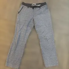 MARK & LONA 幾何学模様パンツ　Lサイズ　ネイビー系