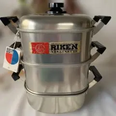 マルハチ印 3段 蒸し器 24cm アルミ 角型 蒸鍋 レトロ - メルカリ