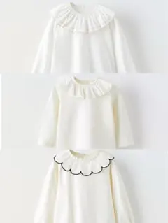 ◼︎ ZARA ザラキッズ　ザラベビー　ビブカラーブラウス3枚セット　86センチ