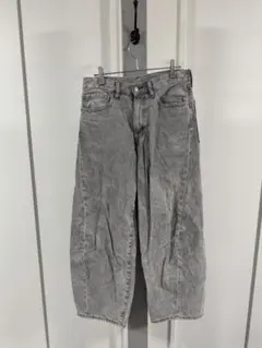 GU バレルレッグジーンズ　グレー　29インチ