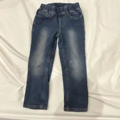 デニムブルー長ズボンウエストゴム付き　110cm