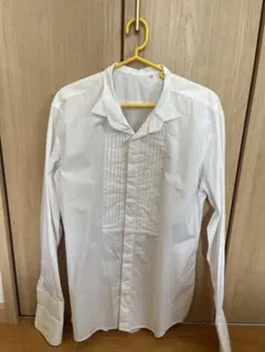 ホワイトドレスシャツ 2L タキシードスタイル