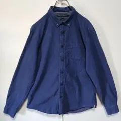 u*2様 C607 トミーヒルフィガー 長袖シャツ M ブルー　ワイシャツ