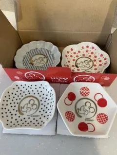 ミッキー＆ミニー 小皿セット 4枚