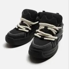 ロープシューレースZARA スケートロープスニーカー　41