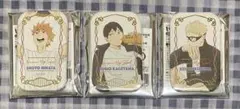 ハイキュー‼︎ クールダウン スクエア缶バッジ 日向 影山 月島