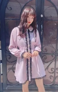 Swankiss スワンキス ビジュー ワンピース ピンク