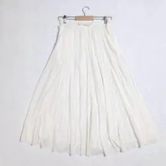ニコアンド プリーツスカート クリーム 【M】 カジュアル ナチュラル 春夏秋