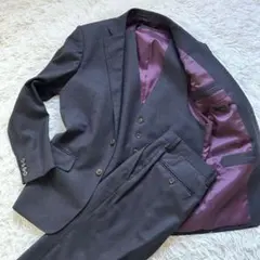 訳あり ONLY 高級REDA生地3ピース スーツ セットアップ 38 グレー