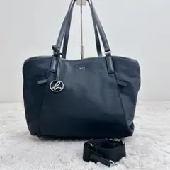 美品 アニエスベー PAS23−06 ナイロン トートバック　黒　2way