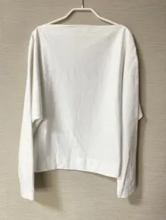 白 Mサイズ 長袖カットソー　バナナリパブリック