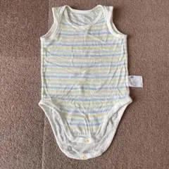 ユニクロ　ボディスーツ　ノースリーブ　コットンメッシュ　肌着　80