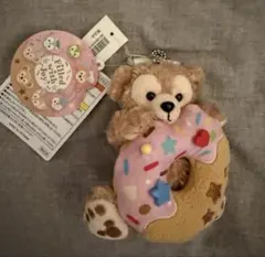 ダッフィーぬいぐるみバッジ　ドーナツ　フィルドウィズジョイ