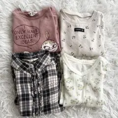 保育園着　まとめ売り　ベビー服 トップス 4点セット H&M MOOMIN 花柄