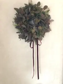 クリスマスリース　グリーンリース　フレッシュリース12/14作　ポポラス　リース