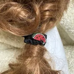 値下げ済★⭐︎ヘアゴム313キラキラサマームード西瓜合金可愛いヘアゴム高級大