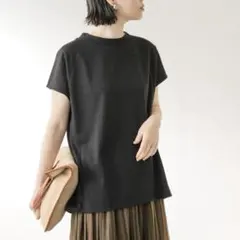F by ROSSO ICE SUMMERモックネックTシャツ ブラック 38のサムネイル