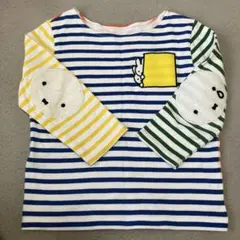 グラニフ　ミッフィーストライプ柄 長袖カットソー　100