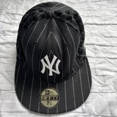 New Era 59FIFTY キャップ ブラック 総柄 7 1/4 - メルカリ