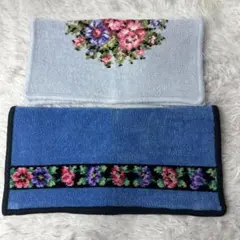 極美品 FEILER フェイラー タオルハンカチ 2枚セット ポーチ付き