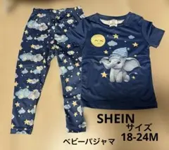 SHEIN ベビーパジャマ 上下セット ぞうさん柄のサムネイル