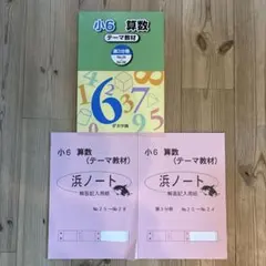浜学園】浜ノート小6算数(No.29～32No.33～36テーマ&演習教材分
